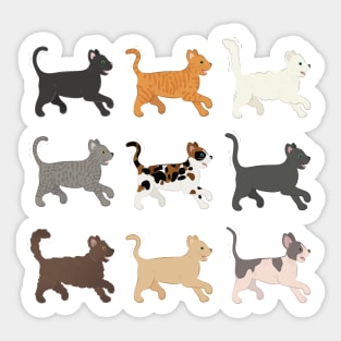 cat walk Sticker